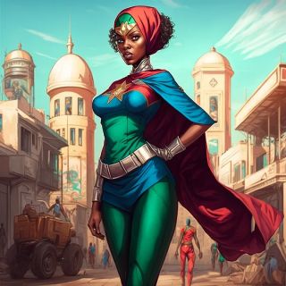Państwa świata jako superbohaterki [AI] - 