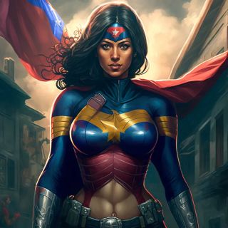 Państwa świata jako superbohaterki [AI] - 