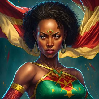 Państwa świata jako superbohaterki [AI] - 