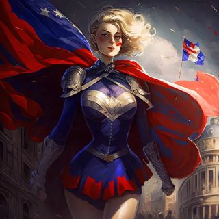 Państwa świata jako superbohaterki [AI] - 