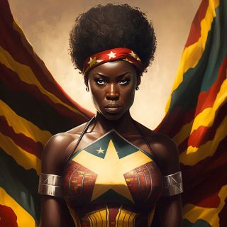 Państwa świata jako superbohaterki [AI] - 