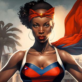 Państwa świata jako superbohaterki [AI] - 