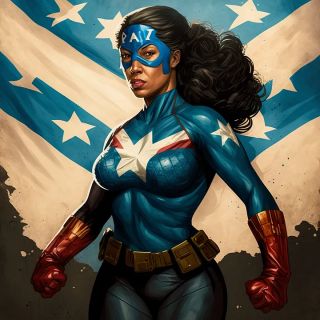 Państwa świata jako superbohaterki [AI] - 