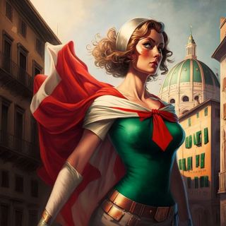 Państwa świata jako superbohaterki [AI] - 