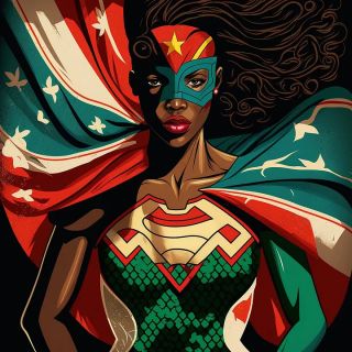 Państwa świata jako superbohaterki [AI] - 