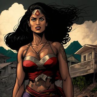 Państwa świata jako superbohaterki [AI] - 