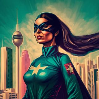 Państwa świata jako superbohaterki [AI] - 