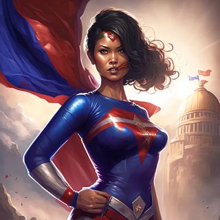 Państwa świata jako superbohaterki [AI] - 