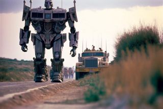 Transformers (1986) w reżyserii Jamesa Camerona - film wg AI