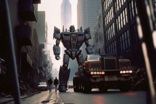 Transformers (1986) w reżyserii Jamesa Camerona - film wg AI