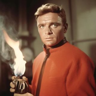 Richard Burton jako Ludzka Pochodnia