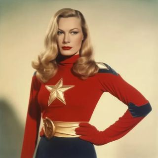 Veronica Lake jako Kapitan Marvel