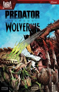 Wolverine vs. Predator #1 - okładka alternatywna