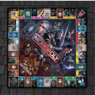 Zestaw Monopoly z serii Wiedźmin.