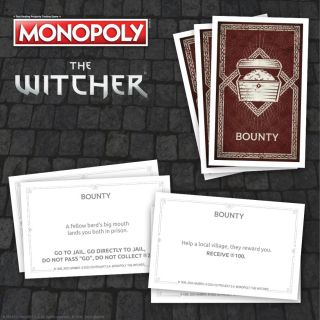 Zestaw Monopoly z serii Wiedźmin.