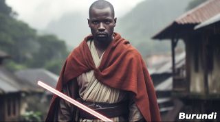 Państwa świata jako Jedi wg AI -