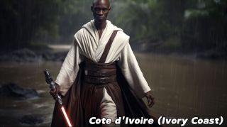 Państwa świata jako Jedi wg AI -