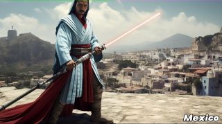 Państwa świata jako Jedi wg AI -