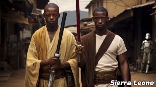 Państwa świata jako Jedi wg AI -