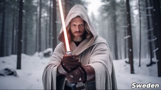 Państwa świata jako Jedi wg AI -