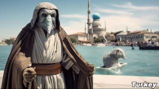 Państwa świata jako Jedi wg AI -