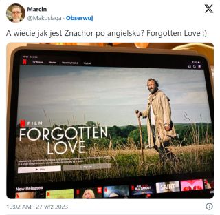 Angielski tytuł Znachora