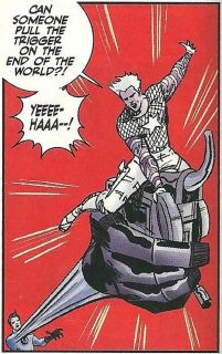 39. Ultimate Nullifier - W niektórych komiksach obdarzone świadomością urządzenie, które daje jego posiadaczowi wszechpotężną moc. Dość powiedzieć, że dzięki niemu można wymazać całe linie czasowe i rzeczywistości.