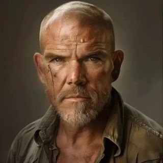 Gurney Halleck - wygląd postaci wg opisu z książek (AI)