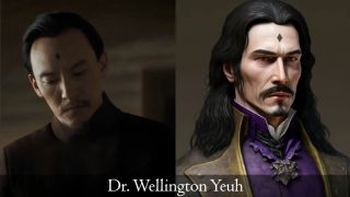 Wellington Yueh w filmie i wg opisu z książki (AI)