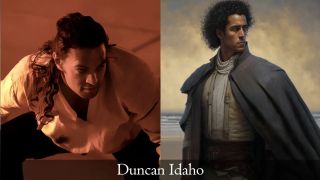 Duncan Idaho w filmie i wg opisu z książki (AI)