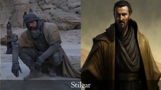 Stilgar w filmie i wg opisu z książki (AI)