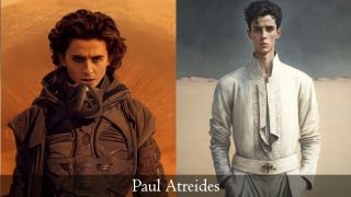 Paul Atryda w filmie i wg opisu z książki (AI)