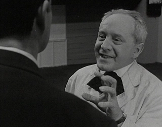 31. Pierwszy pawilon (1965; reż. Janusz Majewski). "Młody naukowiec zostaje porwany przez dziwnych osobników i dostaje się do tajemniczego domku, w którym jego dawny profesor dokonuje eksperymentu zmniejszania ludzi."