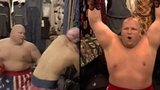 Johnny Knoxville vs. Butterbean (Jackass - świry w akcji - 2002)