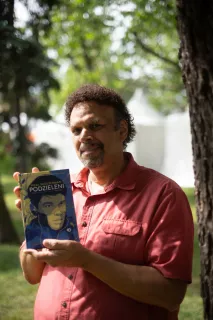 Neal Shusterman podczas wizyty w Polsce