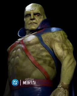 Hugh Keays-Byrne jako Marsjański Łowca - test ekranowy filmu Justice League Mortal