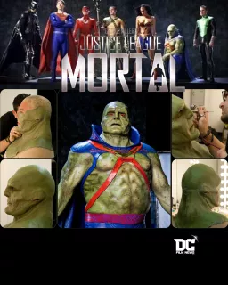 Hugh Keays-Byrne jako Marsjański Łowca - test ekranowy filmu Justice League Mortal