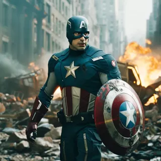 Prace AI po wprowadzeniu monitu "popular movie screencap" - znów bez wprowadzenia tytułu filmu