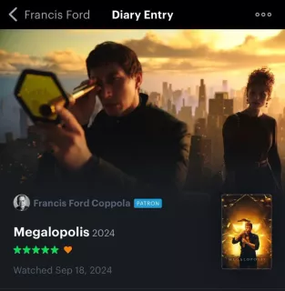 Konto Francisa Forda Coppoli w serwisie Letterboxd