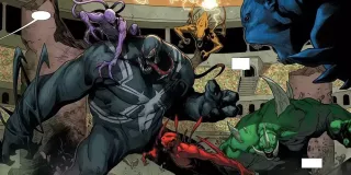 Ten sam trailer ujawnia, że inne pokazane w obu poprzednich filmach o Venomie symbionty uciekły z planety Klyntar właśnie w obawie przed Knullem.