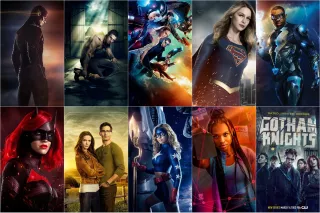 10 – liczba seriali opartych na komiksach DC, które emitowane były w stacji The CW począwszy od października 2012 roku. Były to: Arrow, Flash, Supergirl, Legends of Tomorrow, Black Lightning, Batwoman, Stargirl, Superman i Lois, Rycerze Gotham (za ich produkcję poza Warner Bros. TV i nieistniejącym DC Entertainment odpowiadała także firma Grega Berlantiego, Berlanti Productions) oraz Naomi (współtworzony przez Avę DuVernay i Jill Blankenship i produkowany przez Array Filmworks DuVernay). 