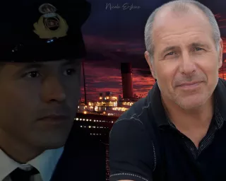 Simon Crane (czwarty oficer Boxhall) - 64 lata