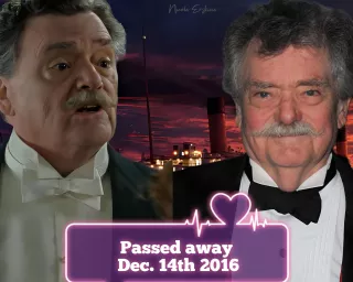 Bernard Fox (pułkownik Archibald Gracie) - aktor zmarł w 2016 roku w wieku 89 lat