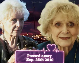 Gloria Stuart (starsza wersja Rose; aktorka zmarła w 2010 roku)