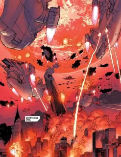 Ale nie możemy wykluczyć, że to inne zagrożenie dla świata Fantastycznej Czwórki, które skłoni ją do przybycia na Ziemię-616. W tym kontekście mówi się choćby o inkursji, doskonale znanym fanom komiksów zderzeniu światów, które doprowadza do ich unicestwienia. 