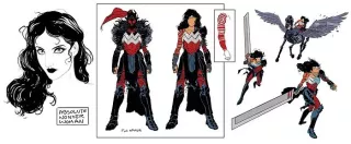 Absolute Wonder Woman - szkice koncepcyjne Zatanny, Hadesa i Persefony