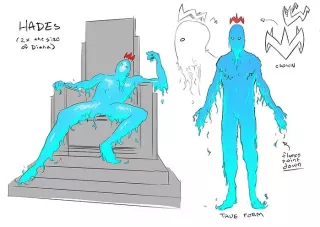 Absolute Wonder Woman - szkice koncepcyjne Zatanny, Hadesa i Persefony