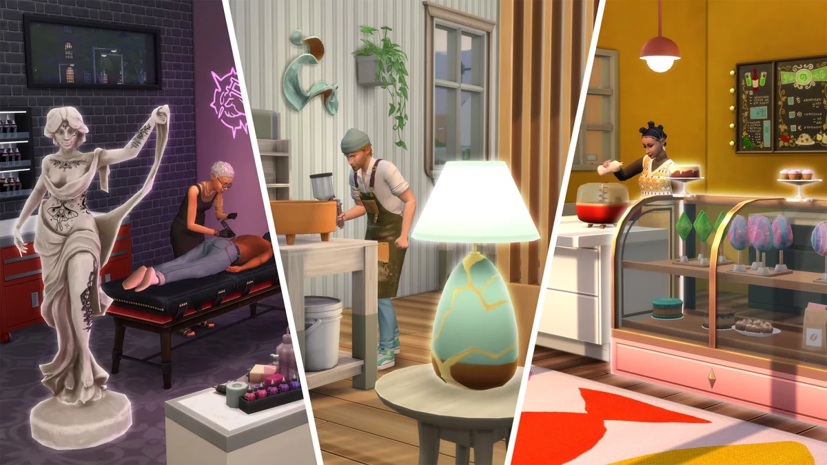 The Sims 4 - dodatek Dochodowe hobby. Nowe miasto, kocia kawiarnia i zawód coacha