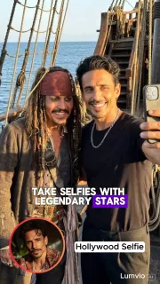 Selfie z postaciami z filmów stworzone przez AI