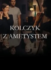 Kolczyk z ametystem